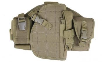 HOLSTER TACTIQUE MOLLE LEG PANEL OLIVE
